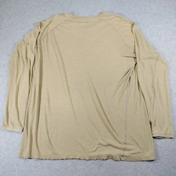 Tyndale FR HRC1 NFPA 2112 Mens 2XL Tan Long Sleeve Work Baselayer Shirt - Picture 2 of 8
